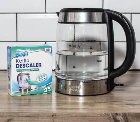 Duzzit Kettle Descaler Limescale Remover Easy To Use Drop In Sachet Pack of 2
