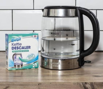 Duzzit Kettle Descaler Limescale Remover Easy To Use Drop In Sachet Pack of 2