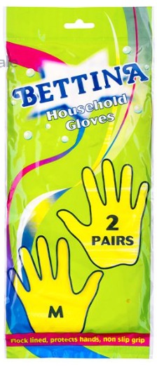 Bettina Household Gloves Medium 2 Pairs