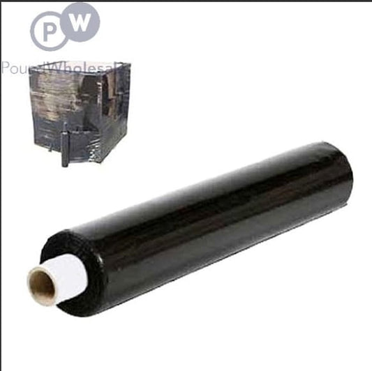 Heavy Duty Black Pallet Shrink Pallet Wrap 400mm x 200M – 20 Microns