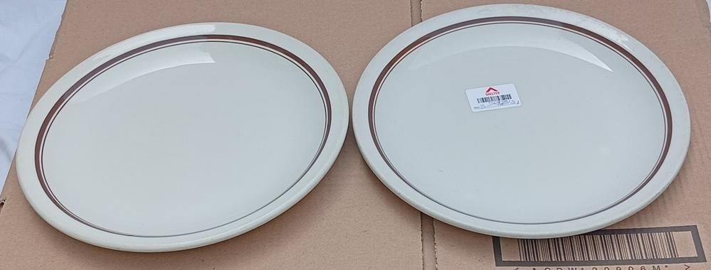 5x Super Vitrified Large Oval Serving Plates Platters White Catering