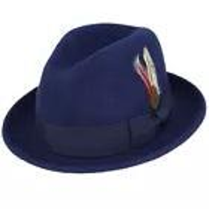 Crushable C-Crown Trilby Hat in Blue – Stylish, Comfortable, and Perfect for Any Occasion  X-Large - 61cm, 7 3/4