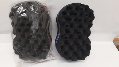2xWave Barber Sponge Hair Brush Afro Curl Twist Dreads Coil Wave Tool