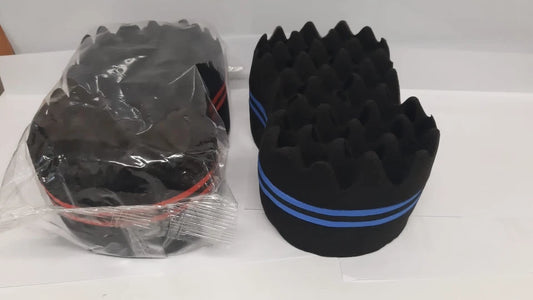 2xWave Barber Sponge Hair Brush Afro Curl Twist Dreads Coil Wave Tool