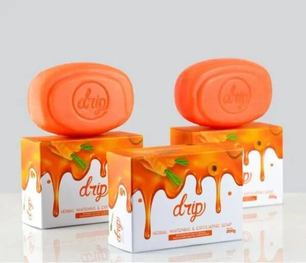Drip Carrot Brightening Soap X 165g - 1 Pack of 4 Soap