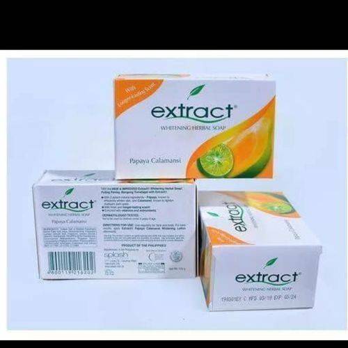 Extract Herbal Soap with Papaya & Calamansi  – Pack of 3 (125g each)