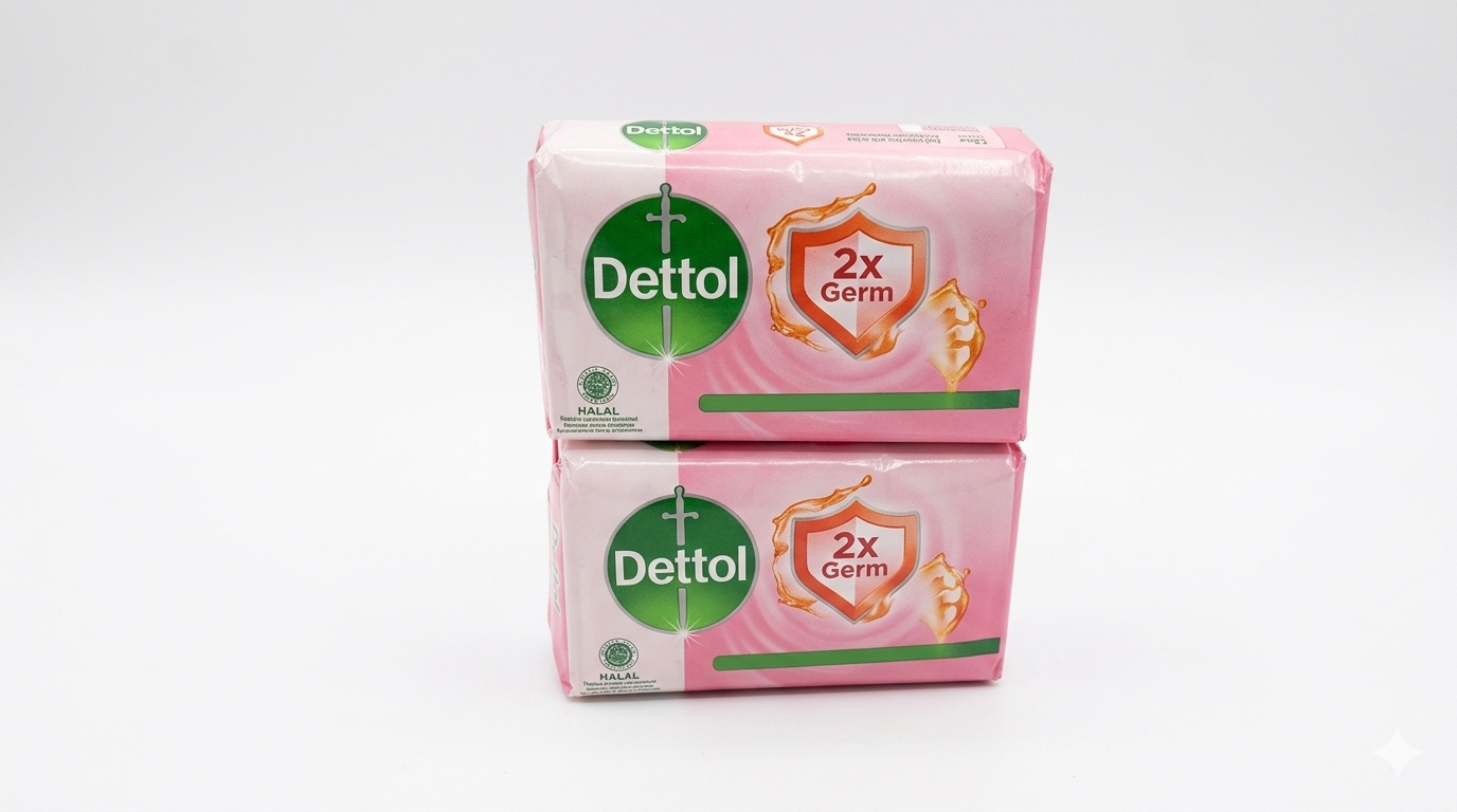 Pack of 4 Dettol Skincare Antibacterial Bar Soap –(2x Moisturiser with Argan Oil