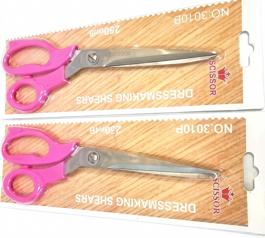 1 x Pink Dressmaking Shears – 250mm Fabric Scissors