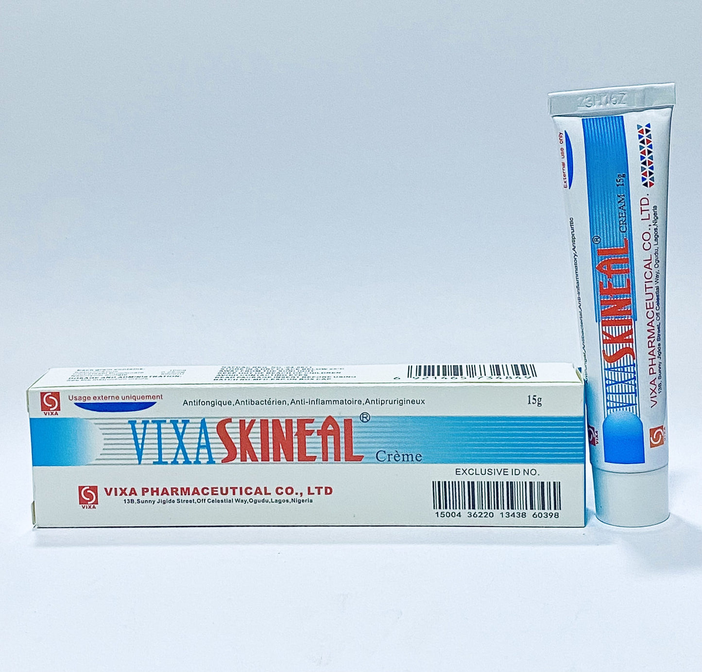 2 x Vixa Skineal Cream 15g – Antifungal, Antibacterial Skin Treatment