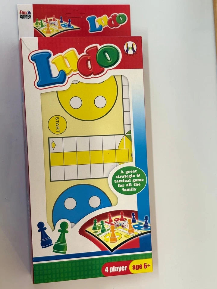 Classic Family Ludo Board Game – 4 Player Set with Dice and Pawns