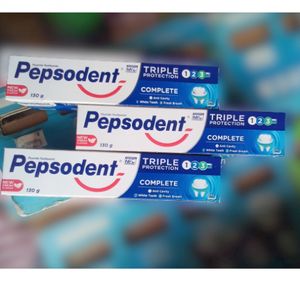 3 x Pepsodent Triple Protection Anticavity Fluoride Toothpaste – Fresh Flavour 140g