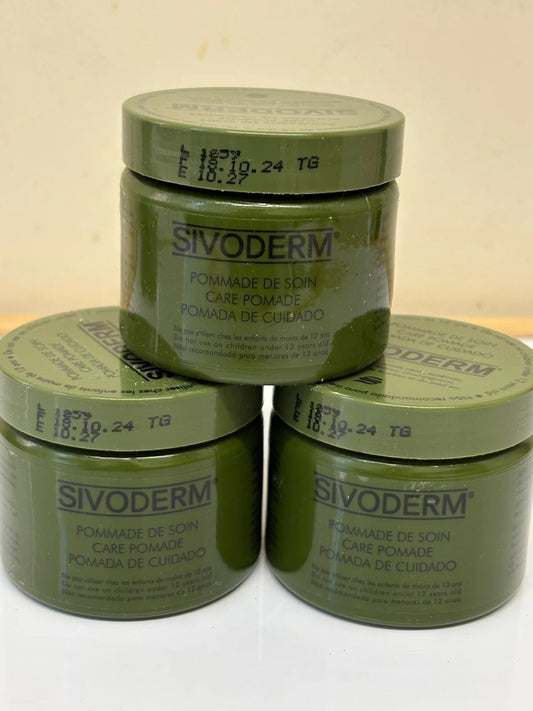 3 x Sivoderm Care Pomade – Skin Care Cream – 80g Each
