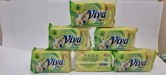 6 x Viva Plus Multipurpose Soap – Suitable for All Skin Types – Gentle & Effective Cleanser