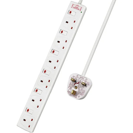 Extra Star Extension Lead 6 Gang 1m