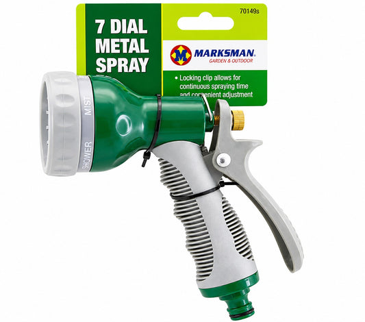 Marksman 7 Dial Metal Garden Hose Spray Gun