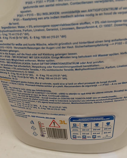 2x Panda Marseille Liquid Laundry Detergent 3L Family Pack