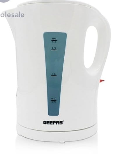 GEEPAS 1.7L Cordless Electric Kettle Fast Boil Jug Kettle Auto Shut-Off 2200W