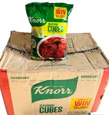 Nigeria Knorr Chicken Seasoning Cubes- 2 packets of 8g X 45 each Net weight 360g