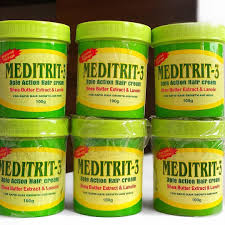 Meditrit-3 Action Hair Cream – Shea Butter & Lanolin – 100g x 2 pieces