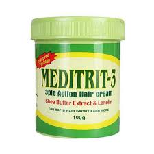 Meditrit-3 Action Hair Cream – Shea Butter & Lanolin – 100g x 2 pieces