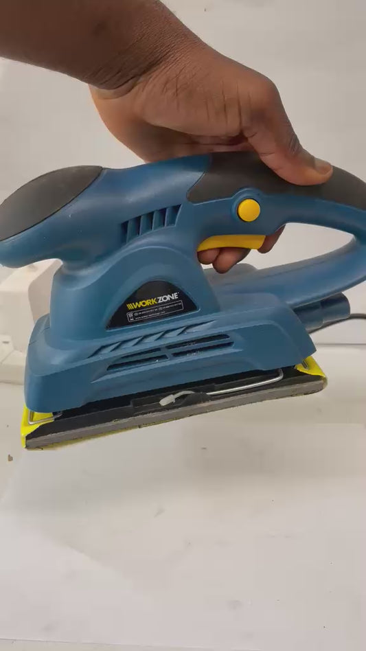 Workzone 1/3 Sheet Orbital Sander 240W Electric Detail Finishing Sander
