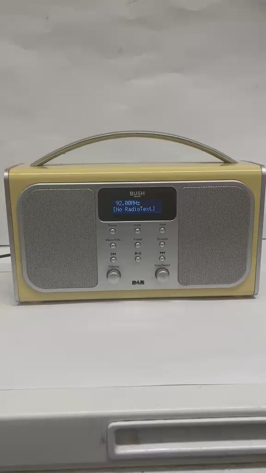 Bush Bluetooth Stereo DAB/FM Portable Radio Cream