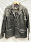 Real Leather Black Jacket – Size Large