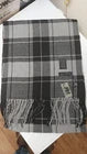 Classic Check Tartan Woollen Scarf – Grey and Black | Stylish & Cozy
