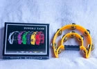 Tambourine 10 in Plastic Frame, Double Row 14 Pair Jingles Handheld Tambourine