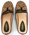LEVINA Women's Slip-On Embellished Mules – Champagne Gold –UK 5.5 (EU 39)
