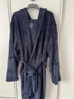 Very Man Everyday Super Soft Dressing Gown With Hood-Navy - Size 4XL/5XL