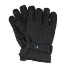 Men’s Leather & Herringbone Gloves L/XL | Winter Warm Smart Casual