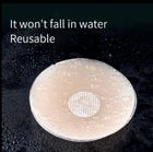 4pcs -2 pairs Self Adhesive Round Reusable Invisible Silicone Nipple Cover Pads