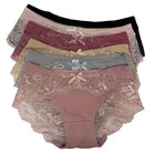 Ladies Lace Briefs – 6 Pieces (Size L) – Soft, Stretchy & Comfortable