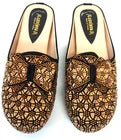 LEVINA Women's Slip-On Embellished Mules – Champagne Gold –UK 5.5 (EU 39)