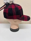 Flexfit Red & Black Checked Fitted Cap – Size Large/XL