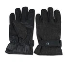 Men’s Leather & Herringbone Gloves L/XL | Winter Warm Smart Casual