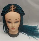 Bluish-Green Plaited Wig – 16 Inches – Neat and Stylish Braids