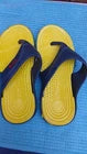 Men’s Sports Comfort Sandals – Size 44 | Yellow & Navy Slip-On Slippers