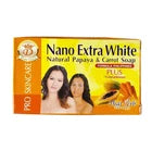 Nano Extra White Papaya & Carrot Soap 160g x3 Whitening Brightening Bar 160g