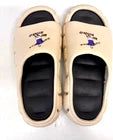 Men’s Cushioned Slide Sandals – Beige Thick Sole Comfort Slippers – Size 43/44