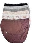 Laura Ashley / Kathy Ireland Women’s Cotton Briefs – 6 Pack – Size: Large