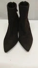 Women’s Black Suede-Effect Heeled Ankle Boots – Size 5.5