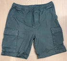H&M Men's Grey Cargo Shorts - Size Medium- Elastic Waist
