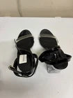 Boohoo Women’s Black Clear Strap Block Heel Sandals – Size 5 UK / 38 EU