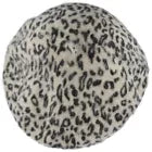 Ladies Angora Beret Hat - BROWN Leopard - One Size