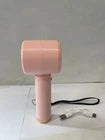 FAN Digital Handheld Small Fan Rechargeable Portable USB Cooling Fan with LED Display – Pink