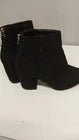Women’s Black Suede-Effect Heeled Ankle Boots – Size 5.5