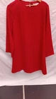 Finery London Women’s Red Long Sleeve Shift Dress – Size 14