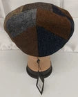 Maz London Patchwork Tweed Flat Cap – Multicolour | Sizes M, L, XL